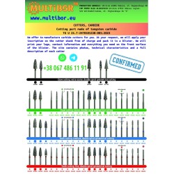 602001 MULTIBOR™ Carbide Tungsten Nail Drill Bit for trimming nails and removing excess skin